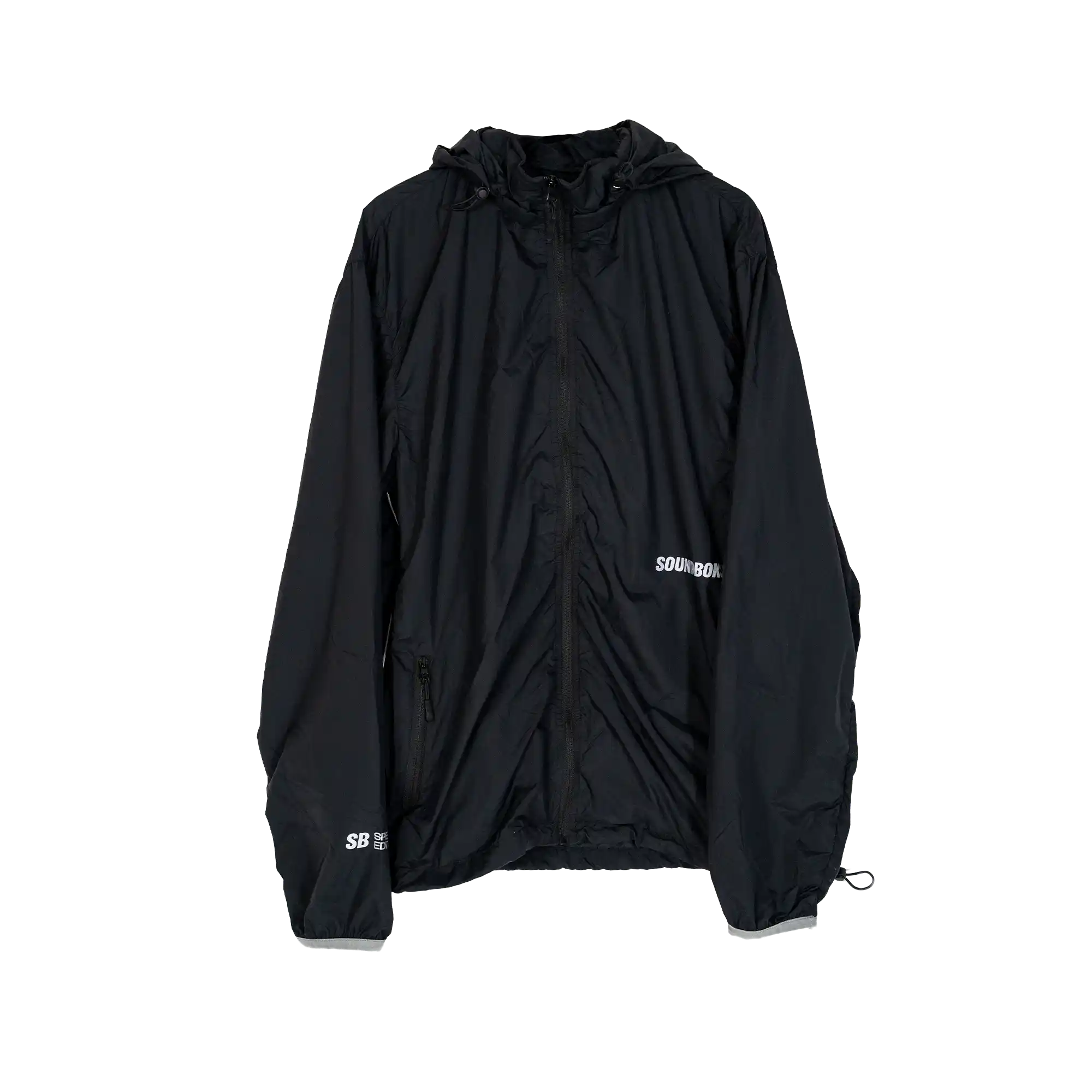 Front view of the limited edition Spektra running jacket