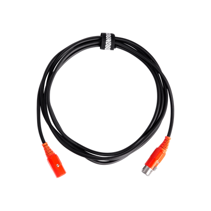 XLR Cable with SOUNDBOKS branded colors rolled up